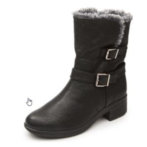 금강제화 랜드로바 여성 캐주얼 버클 털 부츠 LANBOC3914WG1 블랙