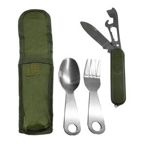 [프로셀러] 대신214 밀리터리 수저 포크 만능칼 맥가이버칼 세트