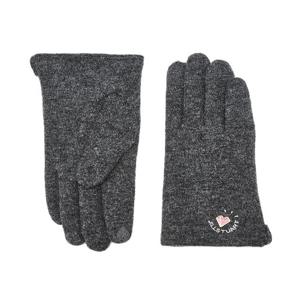 [질스튜어트]그레이 로고장식 울혼방 스마트터치 장갑 JAGV4F212 G3