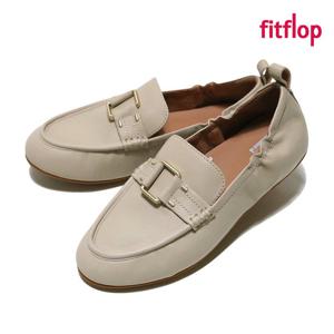 핏플랍 여성 알레그로 스터드 버클 레더 로퍼 스톤베이지 FQ7-A20