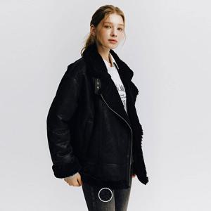 [지오다노/본사] 374918  여 오버사이즈 무스탕 자켓