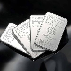 *당일출발* [한국금다이아몬드] 투자용 실버바 AG 100g 999.9 은투자 은시세