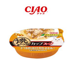 이나바 CIAO 구운가다랑어 컵스프 가다랑어&가리비관자&닭가슴살 60g