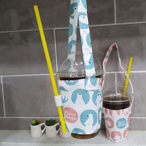 패브릭 드링크백 텀블러파우치 블루베어