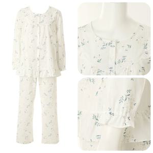 [비너스]순면 고급스러운 면 도비조직 러블리한 나염 여성잠옷 로맨틱 파자마 VPA4503W