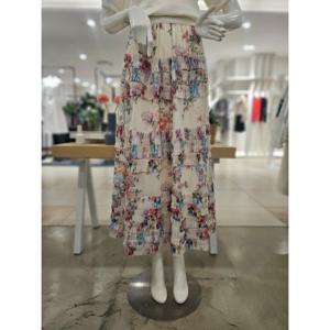 [포커스] 포커스 플라워프린트 쉬폰 롱 스커트 FM5C3SK70076