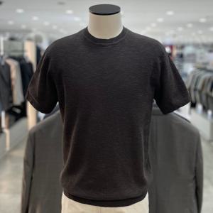 [지오지아]워셔블 슬럽 라운드 니트 티_ABF2ER1102_BR_DG