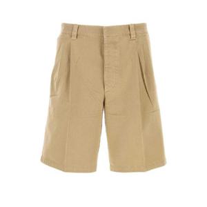 PRADA Beige gabardine bermuda shorts SPH343SOOO16FT F0065