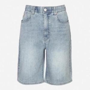 뱅뱅 동백01 여성 인밴드 슬림 5부 청반바지 NQL305