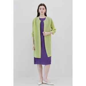 [요이츠]스트레이트 라인 롱 플리츠 가디건_YJ04WNPCT01LR1