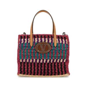 VALENTINO GARAVANI Multicolor crochet VLogo handbag 6W2B0R36CFS R8S