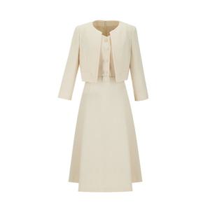 벨티드 재킷 레이어드 원피스 SB3OPM0