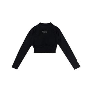 디스커버리 여성 베이직 크롭 래쉬 가드 DWSW91033-BKS