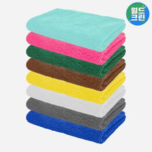 월드크린 코코 다용도 세차 타월 40x40 자동차 버핑 드라잉 극세사 타올