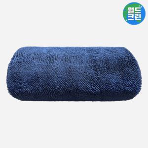 월드크린 듀플렉스 드라잉 타월 80x50 네이비 차량용 세차 버핑 유리 수건