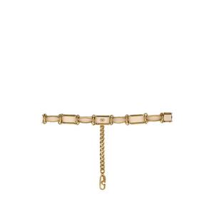 VALENTINO GARAVANI Sand leather and metal belt 7W2T0SR4FGF REN