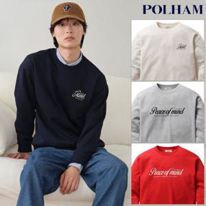 [폴햄] PHF4TR1220 남성 더블니트 그래픽 맨투맨 티셔츠