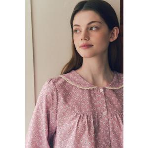 [비너스] 클로버나염 순면 80수 여자잠옷 VPA4553WG 100사이즈 여성파자마 귀여운 얇은 순면잠옷 공주잠옷