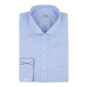 (듀퐁)25년 FW 신상 -SE5FM21LS303SBU(블루)- 슬림핏 와이드 카라 트윌 솔리드 긴팔셔츠