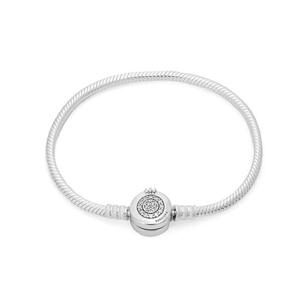 판도라 599046C01 모멘츠 스파클링 크라운 오 스네이크 체인 팔찌