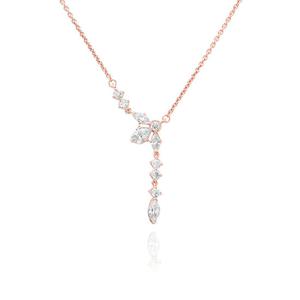 판도라 382386C01 스파클링 허바리움 클러스터 드롭 콜리어 목걸이