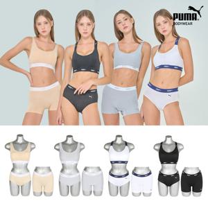 [비밀특가][푸마] 바디웨어 여성 컴포트 액티브_핏 브라팬티+사각팬티 3종세트 택1
