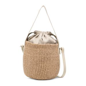 끌로에 우디 스몰 바스켓 드로우스트링 크로스바디 백 CHC23AS3