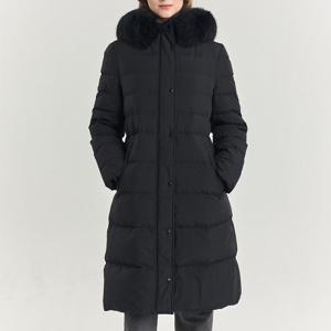 [헤지스]헤지스 여성 블랙 탈착후드 패딩점퍼 WSJU4DC12BK