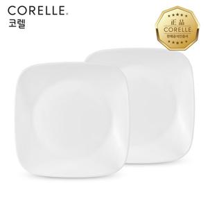 코렐 저스트화이트 사각대접시 2P