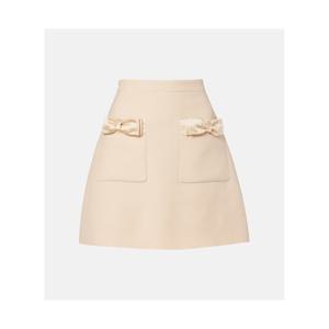 발렌티노 Crepe Couture 리본 디테일 미니스커트 P01059888