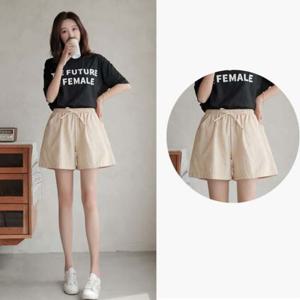 여성 여름 반바지 린넨 여자 허리 벤딩 6색 여성반바지 여성여름바지