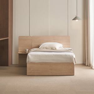 [에몬스]플랫온 LED 호텔침대 SS세트(사이드패널1, 매트별도)