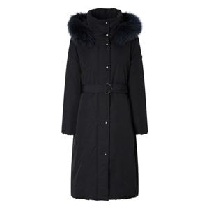 헤지스레이디스 (HSJU5D103) 폭스퍼 벨티드 롱 헤비 구스 다운 코트