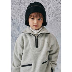 [빈]그레이 폴라폴리스 하프 집업 티셔츠BZ71TS01GYL