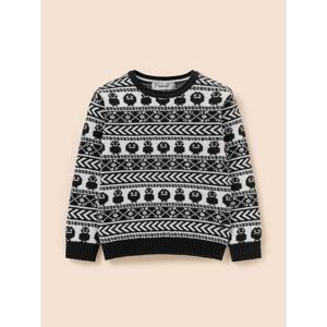 [빈폴키즈] 푸즈예티 페어아일 풀오버 니트  블랙 (BI5Y51U025)