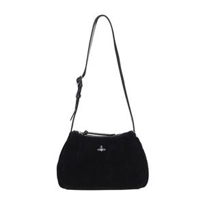 비비안웨스트우드 25FW 블랙 케이트 스웨이드 숄더백 4602000UW L007E N401