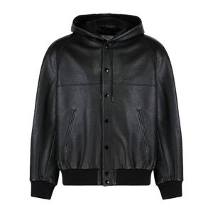 셀린느 후드 가죽 재킷 RV0H6820Y 38NO