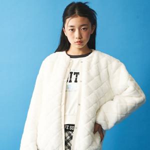 [더데이걸]다이아 퀼팅 퍼 점퍼TGJM23T03