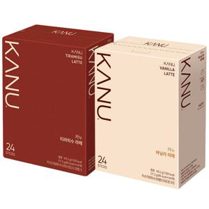 맥심 카누 티라미수라떼24T+바닐라라떼24T