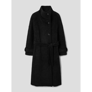 (115Y30AY15) [에잇세컨즈] 부클레 하이넥 롱 코트  블랙