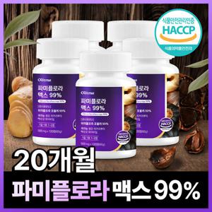 [GS 단독]  대용량 파미 플로라 99% 흑마늘 생강 식약청인증 5개(총600정) 20개월분
