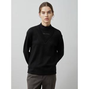 [올리비아로렌]레이어드넥 글리터 티셔츠 VOCAL4W9331_YS