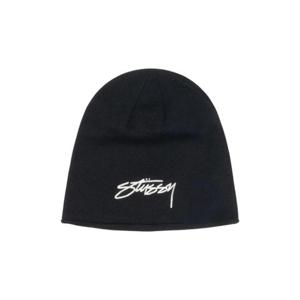 스투시 스컬캡 체인 스티치 롤드 비니 블랙 1321207Black