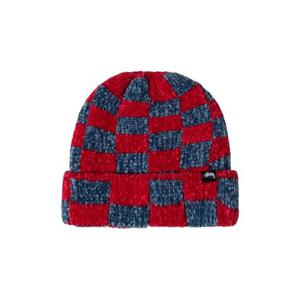 스투시 크로쉐 체커드 비니 레드 1321139Red