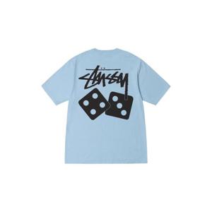 스투시 다이스 피그먼트 다이드 티셔츠 스카이 블루 2023 1904883Skyblue