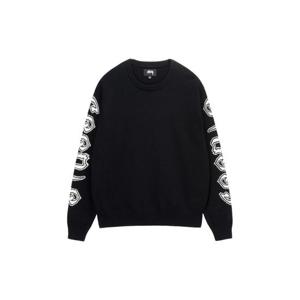 스투시 슬리브 로고 스웨터 블랙 117176BLACK