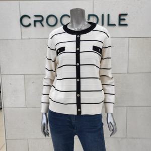 [크로커다일레이디]라운드 가디건형 스웨터 CLEWSW118-IV_BP