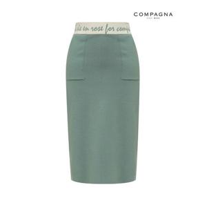 [꼼빠니아][꼼빠니아]레터링 밴딩 니트 스커트-CW22SQ9201481C