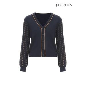 [조이너스][조이너스]자가드 V넥 니트 가디건-JW22CB1001636C