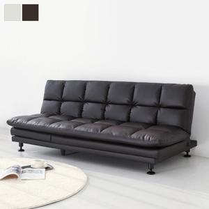 [마켓비]앰보 3인 멀티 소파베드 카우치형 소가죽